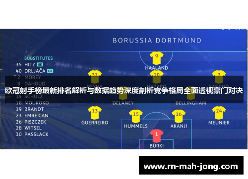 欧冠射手榜最新排名解析与数据趋势深度剖析竞争格局全面透视豪门对决 欧冠射手榜最新排名解析与数据趋势深度剖析竞争格局全面透视豪门对决